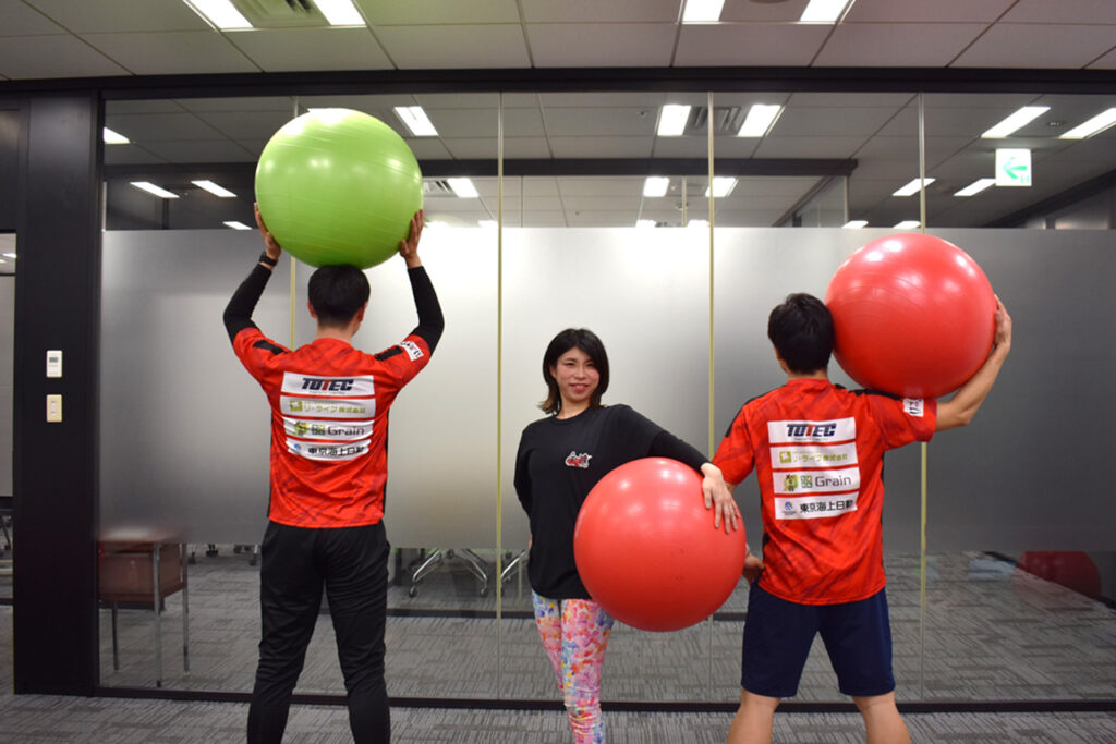 6月29日(土)IKOフェス　ホーム開幕戦前イベントトーテックグループpresents青空バランスボール教室開催！