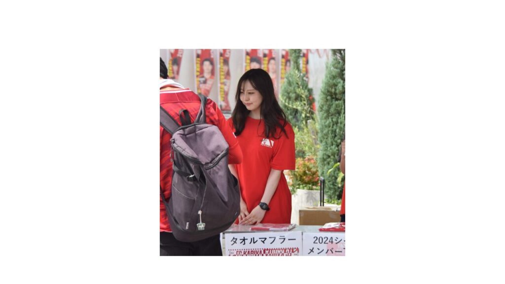 9月7日(土)にこにこ餃子 presents ワンハート thanksマッチのFC刈谷オフィシャルショップマネージャー小瀬彩香さん来場