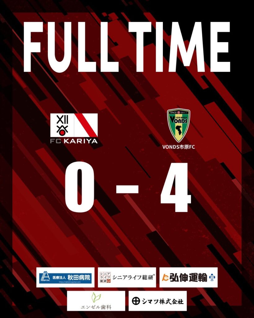 全国地域サッカーチャンピオンズリーグ2024 1次ラウンドグループB 第1節 VONDS市原FC戦 試合結果